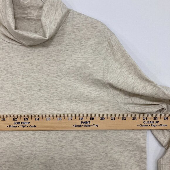 J. Jill Pure Jill size XL Relaxed Pima Cotton Turtle Neck Stretch Top Neutral - Picture 6 of 9